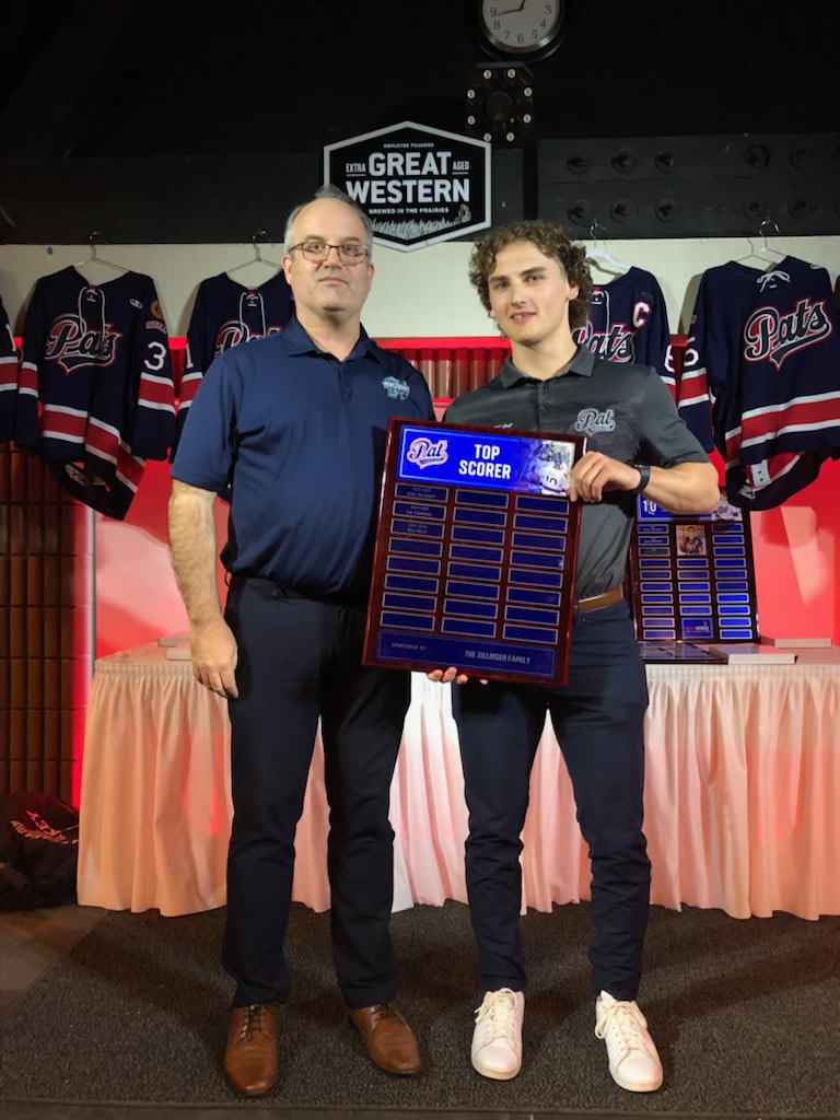 aaapatcanadians's tweet photo. This season's top scorer award goes to @MJWARRIORS prospect,  Ben Riche, who had 60 points in 44 games and led the league in goals with 32.  Ben was also named to the @smu18aaahl first all-star team. https://t.co/4NLcPQJZoF