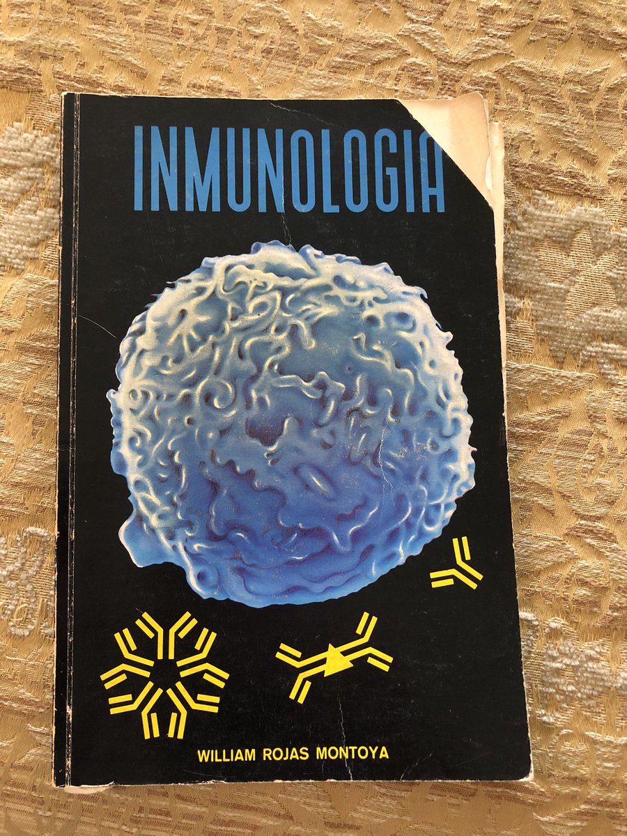 johnmgonzalez's tweet photo. La primera edición del libro de Inmunología del doctor William Rojas. Editorial Colina- Medellín junio de 1974 https://t.co/dOEaZDVZHe