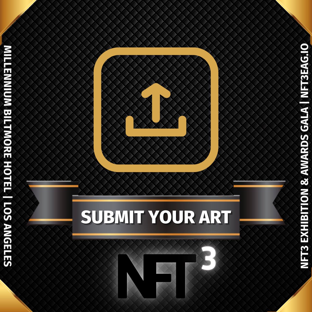 NFT3 Announcement:

@NFT3Awards is excited to open the NFT/Art submission form. 
Submit your NFT's/Art to be displayed in our breathtaking venue at NFT3 in LA.
nft3awards.io/nft-art-submis…

Don't miss the largest NFT Awards show and music festival in the world!
#NFT3 #NFT #NFTAwards