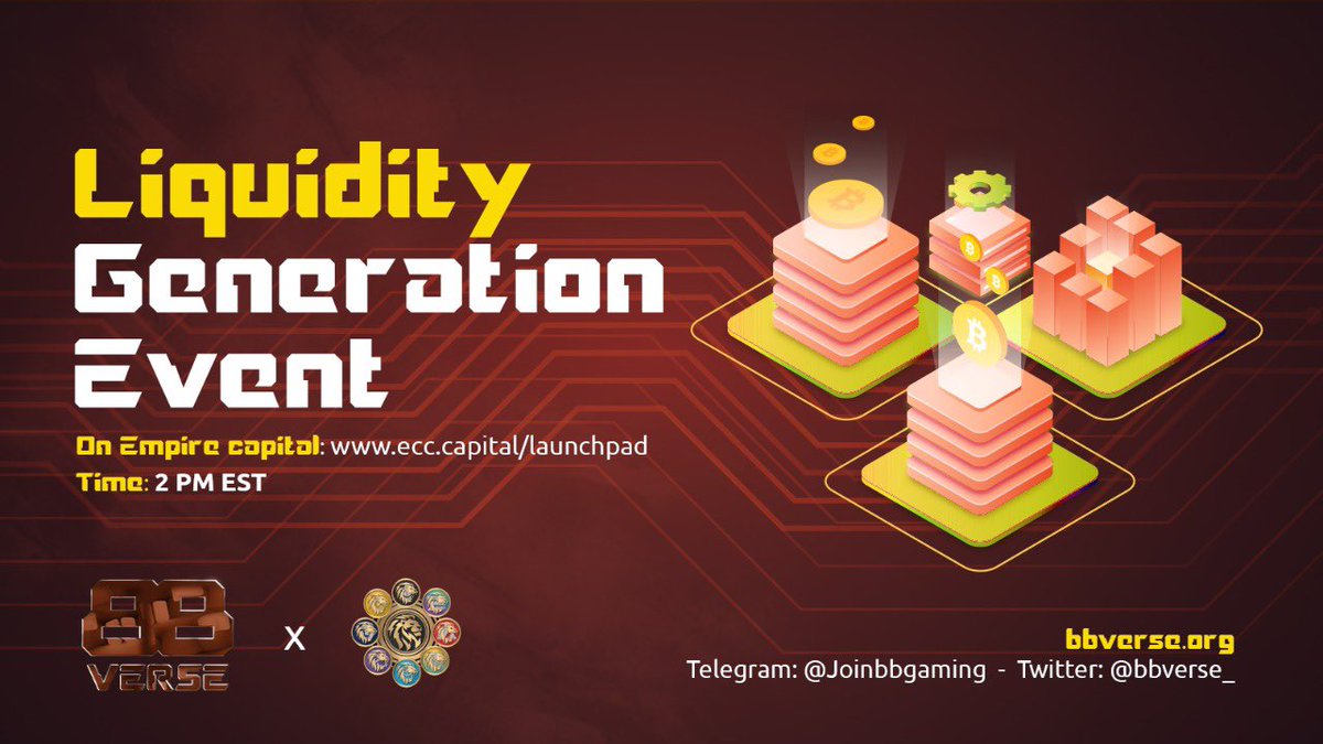 Our LGE courtesy of @EmpireCapital_ &amp; @TroveDao_ is live now!! 

Click the link below to purchase your tokens now :👇 

ecc.capital/launchpad/bbga…

ecc.capital/launchpad/bbga…

Live game preview demo + more updates live in our Telegram VC at 3pm EST

DONT MISS IT 🔥