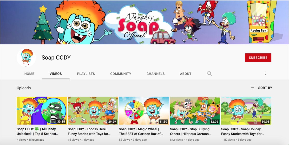 iDuckFilms's tweet photo. You know how Entertainment One ended up suing Wolfoo for ripping off Peppa Pig? Here's a YouTube Kids channel that is ripping off SpongeBob that Paramount could sue. https://t.co/E3yd2OlHZ1