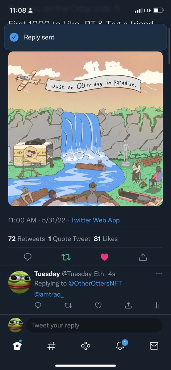 Tuesday_Eth's tweet photo. @OtherOttersNFT @nostalgk_ https://t.co/j6S5mN2XBT