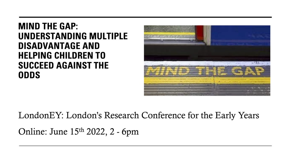 juliangrenier's tweet image. Sign-up now for #LondonED - London’s Research Conference for the Early Years.
 
Online 
15 June 2-6pm 

Organised by @elresearchsch and supported by @MayorofLondon 

#ResearchSchoolNetwork

Free to attend

Sign up here: researchschool.org.uk/eastlondon/eve…