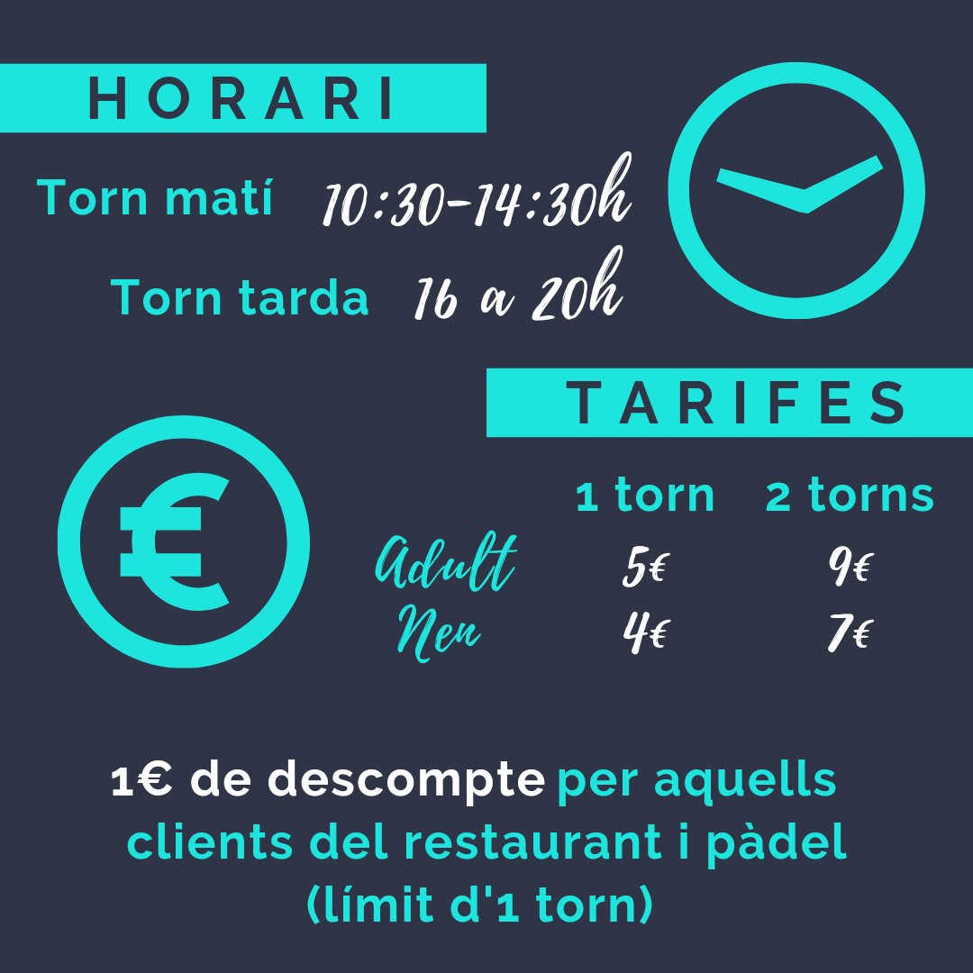 CONSULTA ELS HORARIS I TARIFES DE PISCINA! ☀️😎 

🆓 Accés gratuït per a campistes.

#camping #elpasqualet #campingelpasqualet #piscina #estiu #horaris #tarifes