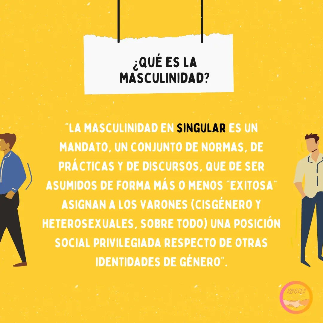KoolelMuf's tweet photo. #Masculidad y #masculinidades ¿Has escuchado estos términos? 💛💛  Los varones de tu entorno de que manera  expresan su masculidad... https://t.co/NS1KZ3EJ26
