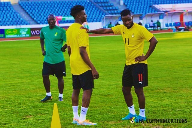 KudusDream's tweet photo. magician @KudusMohammedGH completed today’s training session in full strength ahead of their first AFCON 2023 qualifiers match against Madagascar 🇲🇬 tomorrow 

Greatness Await You Champ🦍✊🏿

@pumafootball 
@PUMA 
#WakanDaForever🙅🏿‍♂️
#SonOfTheLight💡
#BaZaKi🦁
#NimaNian🏳️ https://t.co/Cez7L5a3B4