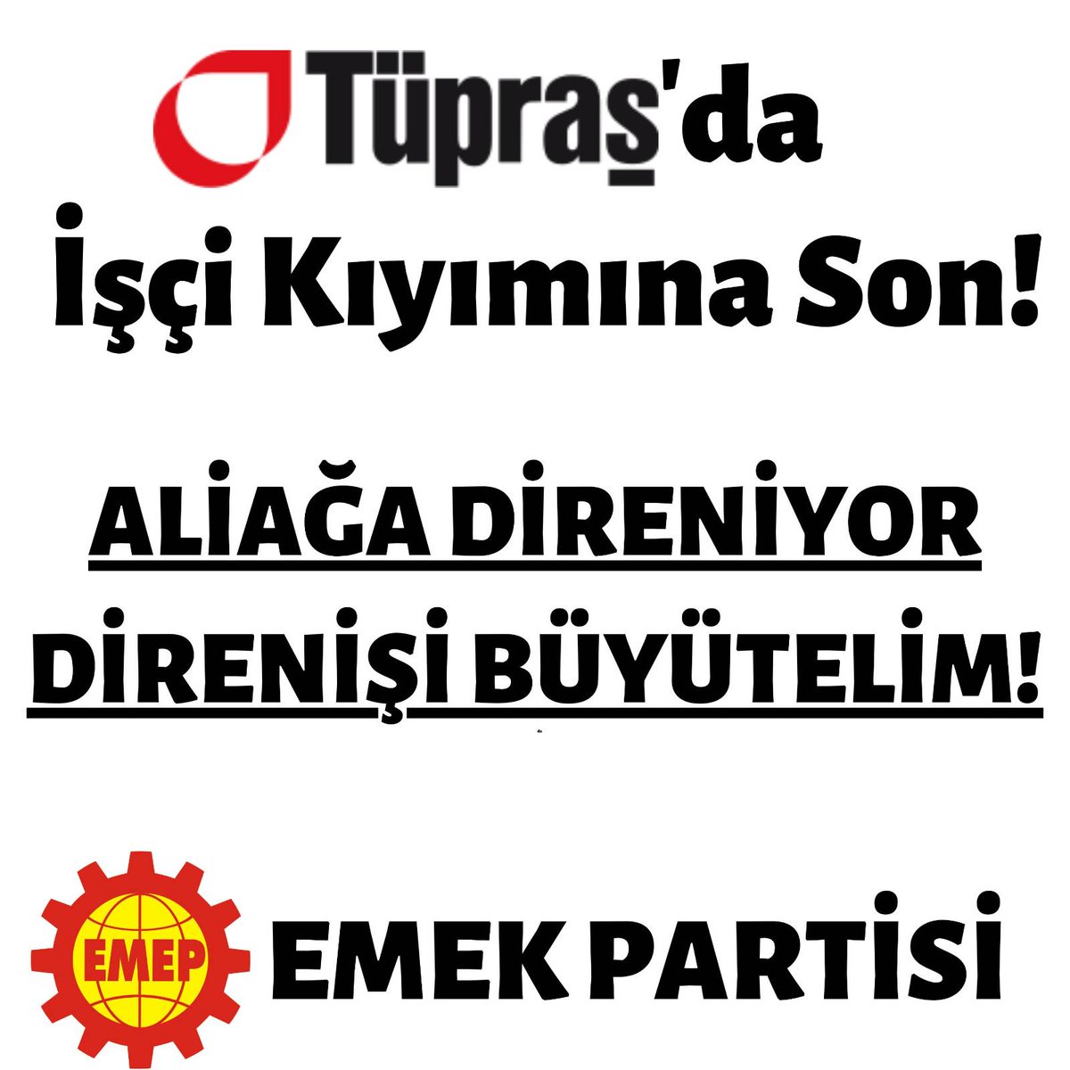 Tüpraş ISO ilk 500 sanayi kuruluşu sıralamasında yine 1.sırada.
Bunca kara karşılık 4 rafineride işçi kıyımına hazırlanıyor. İşçilerin iş güvencesini, tis hakkını ortadan kaldırmaya, keyfiliğin önünü açmaya çalışıyor. 

#TüpraşişçisiYalnızDeğildir
#KendineGelKoç