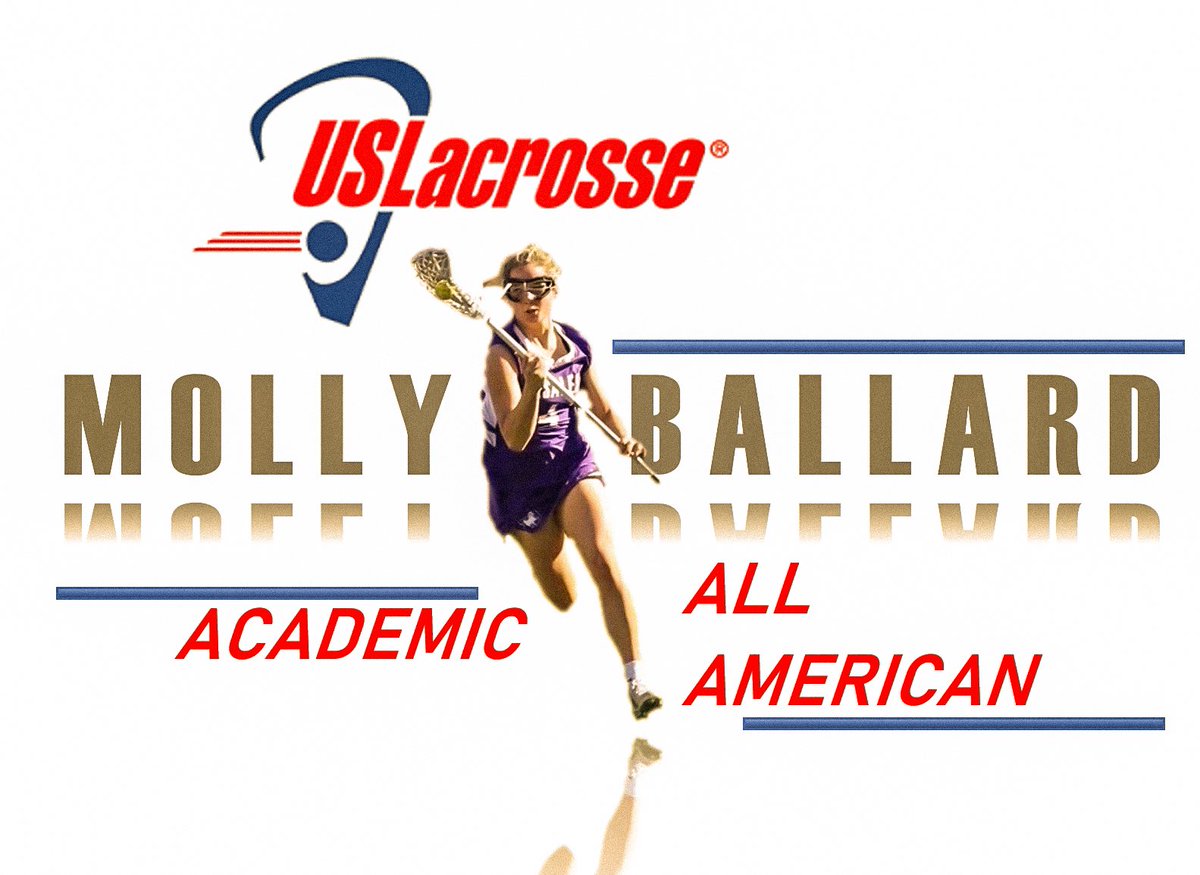Congratulations Molly Ballard!  US Lacrosse Academic All American!  <a href="/mollyyballard/">Molly Ballard</a> #DeSalesTough #DeSalesProud