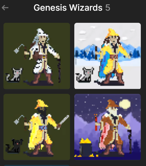 MiguelCirilo25's tweet photo. I guess it's pixel LaunchMyNFT Season
Got some of these @Genesis_Wizards 🧙‍♂️ 
#SOL #SOLNFTS #LAUNCHMYNFT #SOLMETA
#PIXELART #DYOR #SOLANANFTS https://t.co/7kNfOa4ZFR