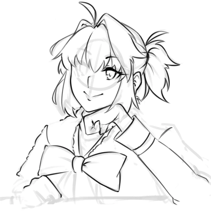 Arcueid with a ponytail I'm too lazy to finish 