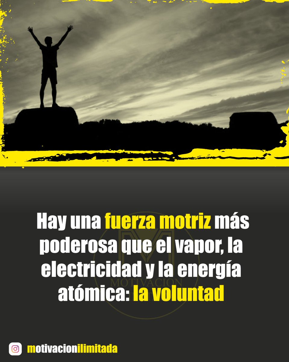 SilvaRigels's tweet photo. ✅Nada es más fuerte que nuestra voluntad inquebrantable para lograr lo que nos proponemos.
#Motivation #quote #quoteoftheday #coach #motivacion https://t.co/MjjmM0jLhv