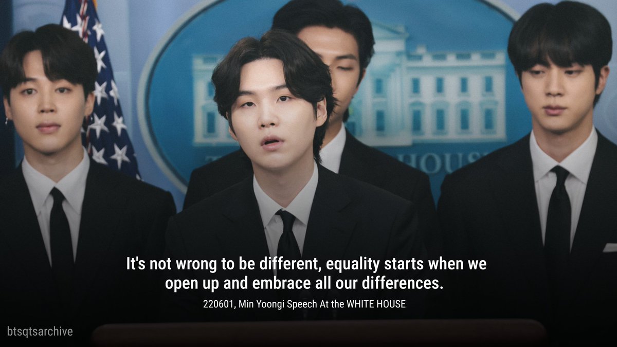 wangteaco's tweet photo. 220601 ㅡ BTS Speech At the White House (1/2)

#BTSatTheWhiteHouse #ARMYsPrideBTS @BTS_twt https://t.co/0gzg24WQkc