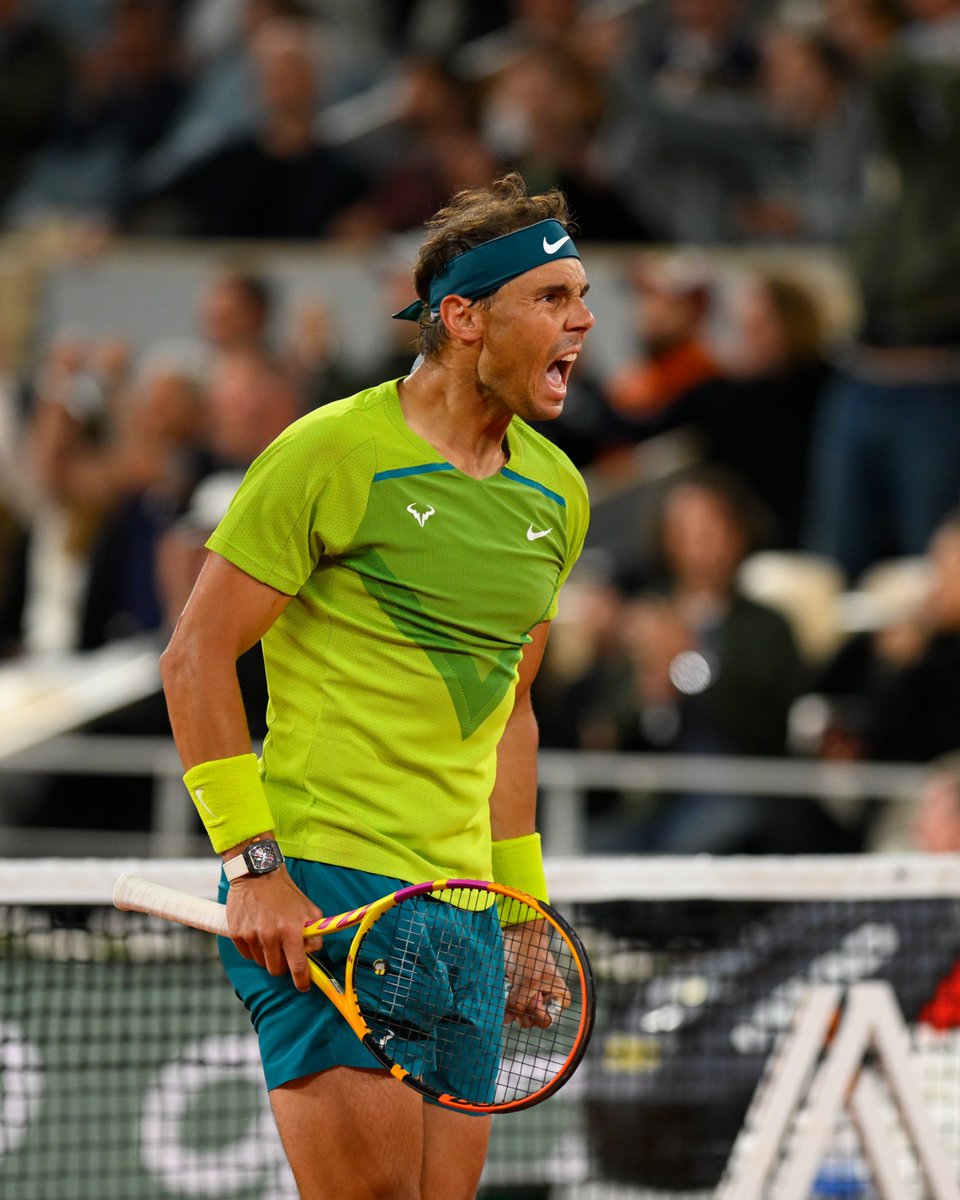 diegolballester's tweet photo. Tremendo #RafaelNadal!!! Una auténtica bestia y el Rey del Polvo de Ladrillo. Se impuso en 4 sets a otro fenómeno como #NovakDjokovic.
Va por su corona número 14 en #RolandGarros 
Le quedan solo dos pasitos... Y sí, Rafa si te vas a despedir, tiene que ser en una final! https://t.co/86HqIg0Zi2