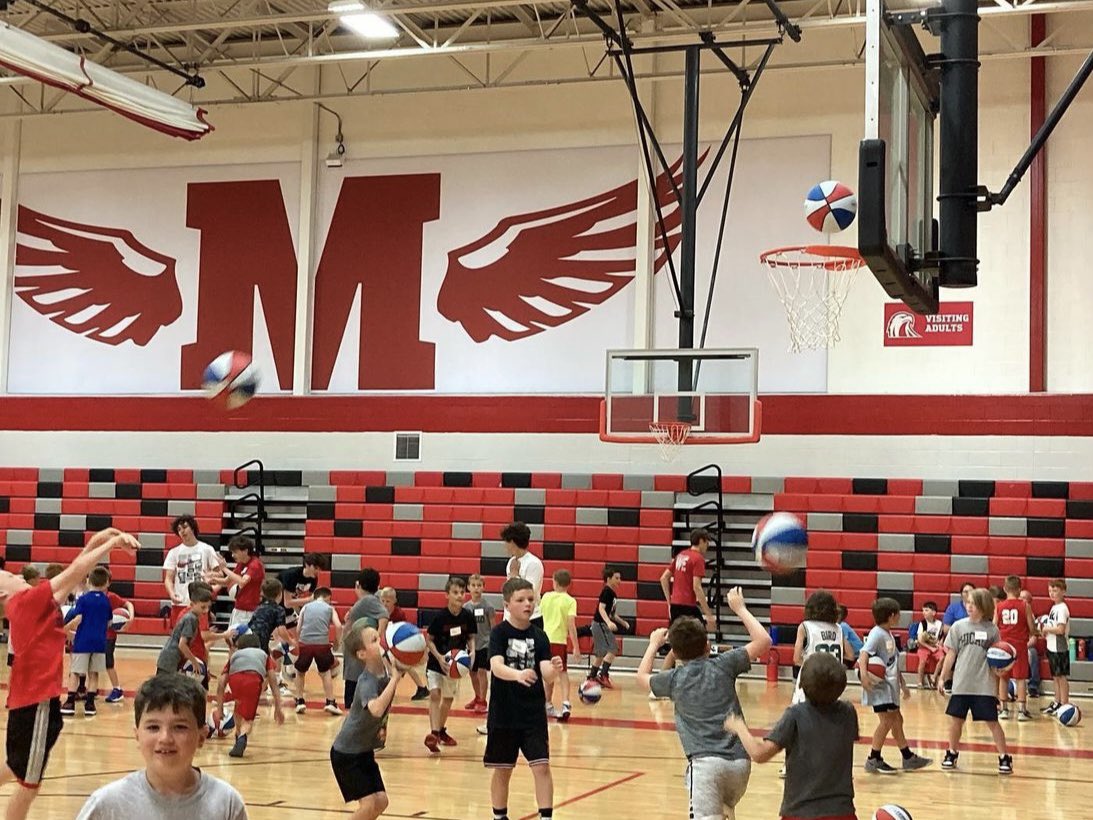 CoachBaker_MHS's tweet photo. Such a great first day of camp. A lot of competing, a lot of learning and a out of fun! 

Shout out to Team Dylan and Team Luke/Caden for finishing 1st in dribble relay. But tomorrow everyone is coming for you! https://t.co/zWuFKUtGHI