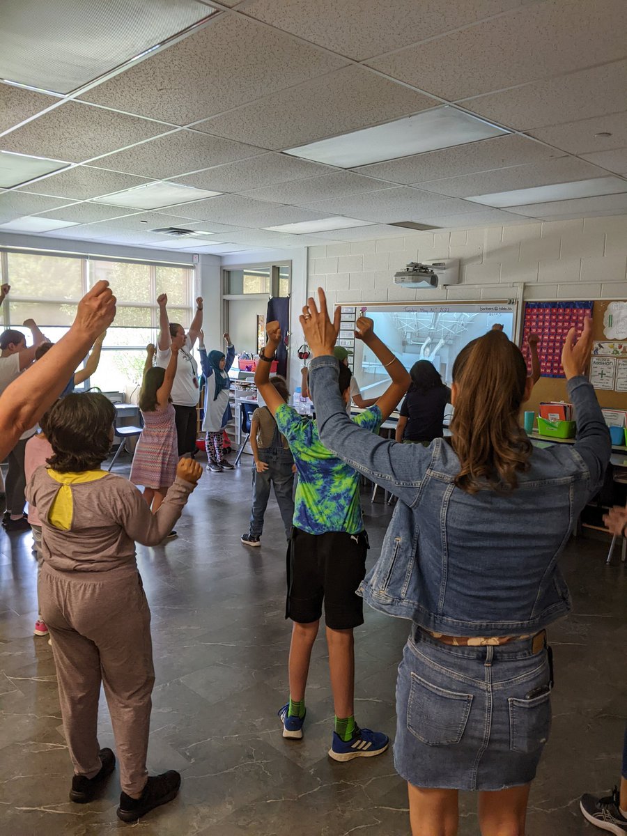 Practicing our dance for the Special Athletes Track Meet <a href="/HDSBSpecEd/">HDSB Special Education Services</a> <a href="/WestOak/">West Oak Public School</a> Let's do this Wolves! 🐺