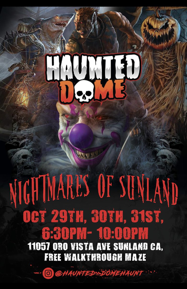 thehauntcrew13's tweet photo. @Haunted_Dome THIS OCTOBER!!! https://t.co/5T4toBsE8c
