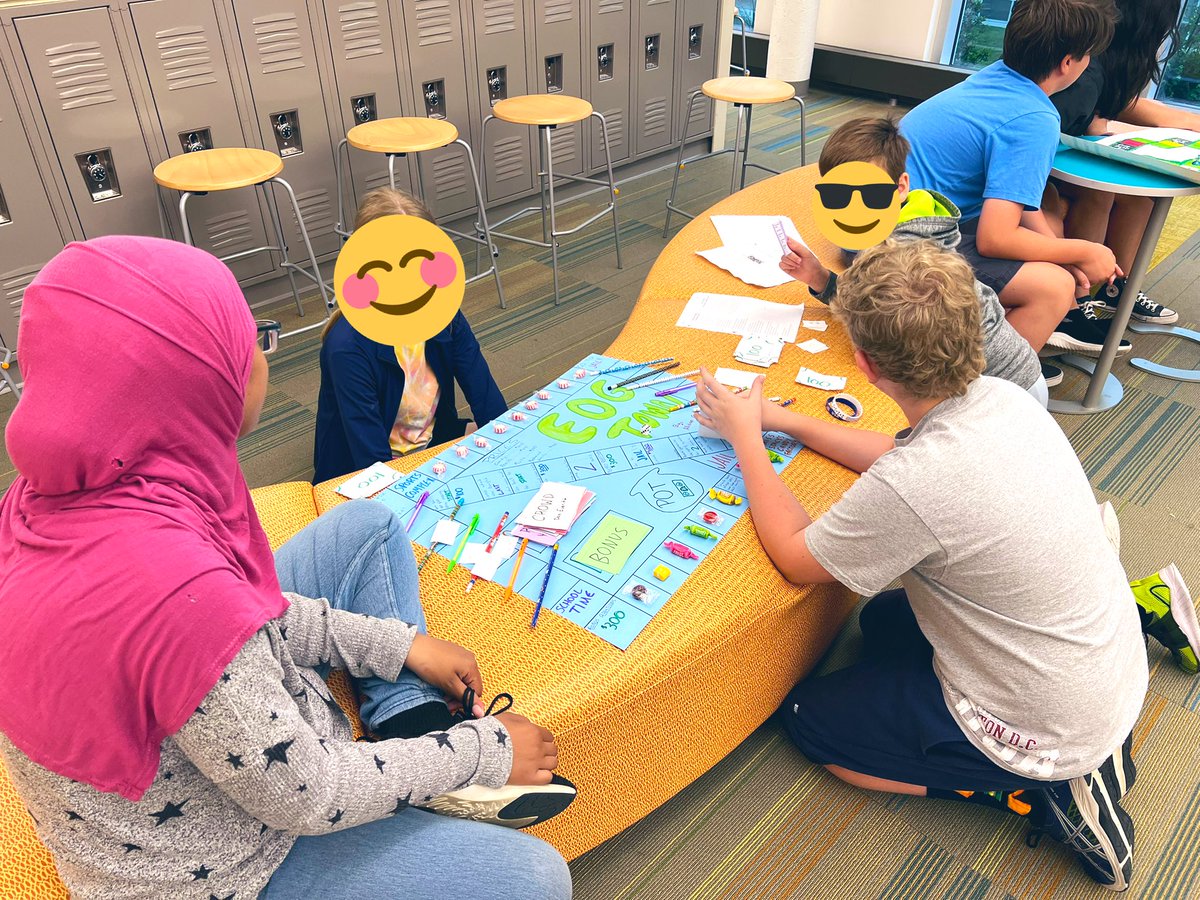 bbarbour_'s tweet photo. Last week, students created their own board games to review the ELA skills we’ve covered this school year! I was SO IMPRESSED and blown away by the creativity!! @AFMSChargers https://t.co/YMrV6dUI5w