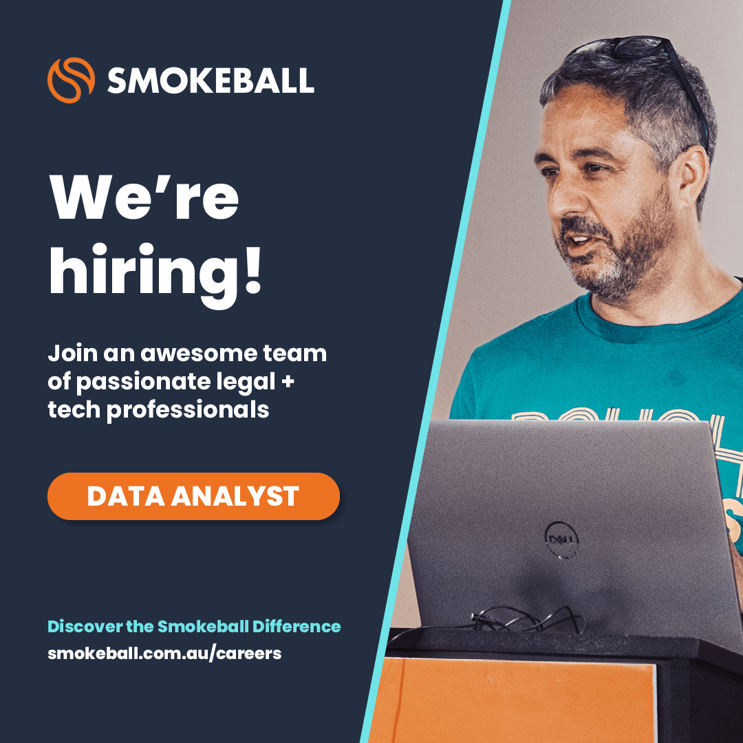 Calling all SSRS gurus! Join Smokeball's passionate Legal Product Team and build your data analytics career. Interested? Keep reading for more information and to apply: bit.ly/3wYqreT

#dataanalyst #sydneyjobs #SQL #SSRS #dataanalyticsjobs