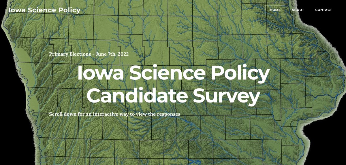 IowaScInterface's tweet photo. Candidates for the 6-7 Iowa primary are responding to a  #science #environment #climatechange #publichealth policy survey. https://t.co/Ud8XabSNXd @UIOWA_CSTS @aspire_isu @science_iowa built queries with input from @Iowa_Env @IowaPHA @ConsDistIowa &amp; other organizations. https://t.co/ElTlbTtQr2