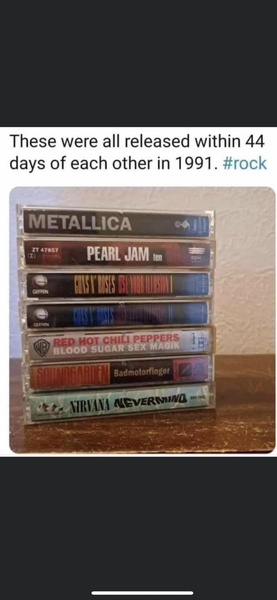 CutmakerJeff's tweet photo. Saw this and it blew my mind. I knew I loved all of these albums but I just thought that’s what happened every year. Boy was I wrong. This is crazy for a 45 day span…. https://t.co/BtR62o5nfM