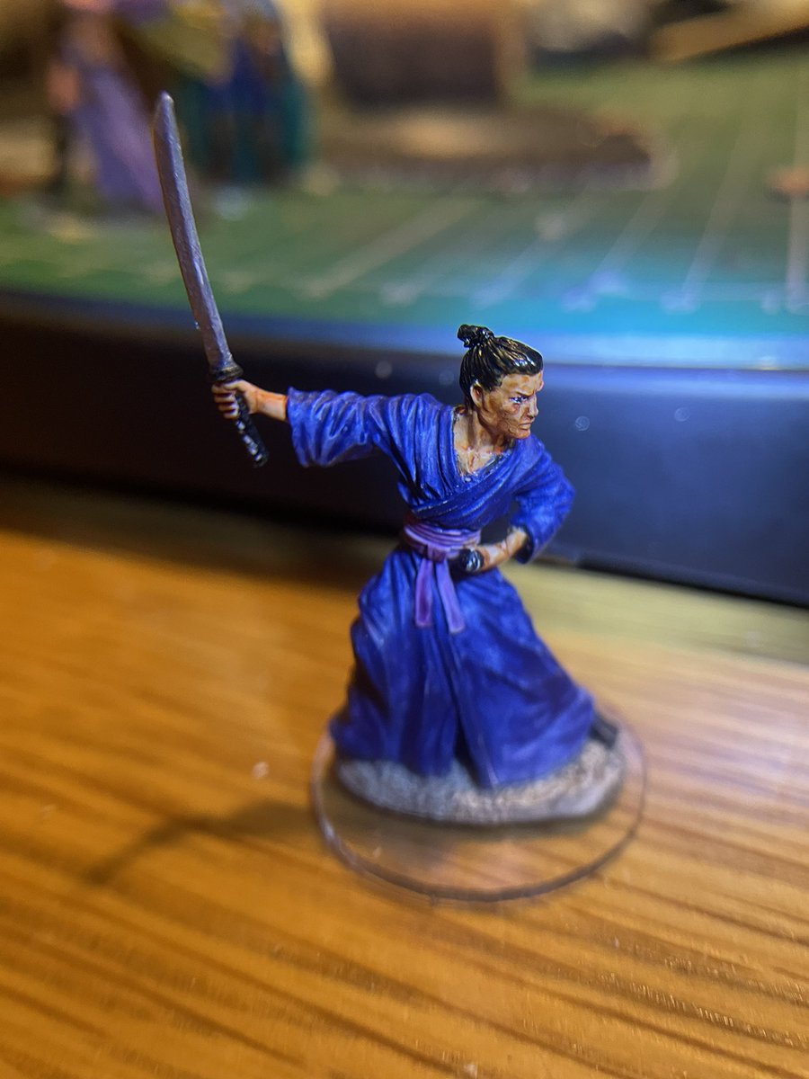 Thick_of_IT's tweet photo. Samurai mini by @reapermini #DnD #ttrpg #miniaturepainting https://t.co/dA5DqWz6Jr