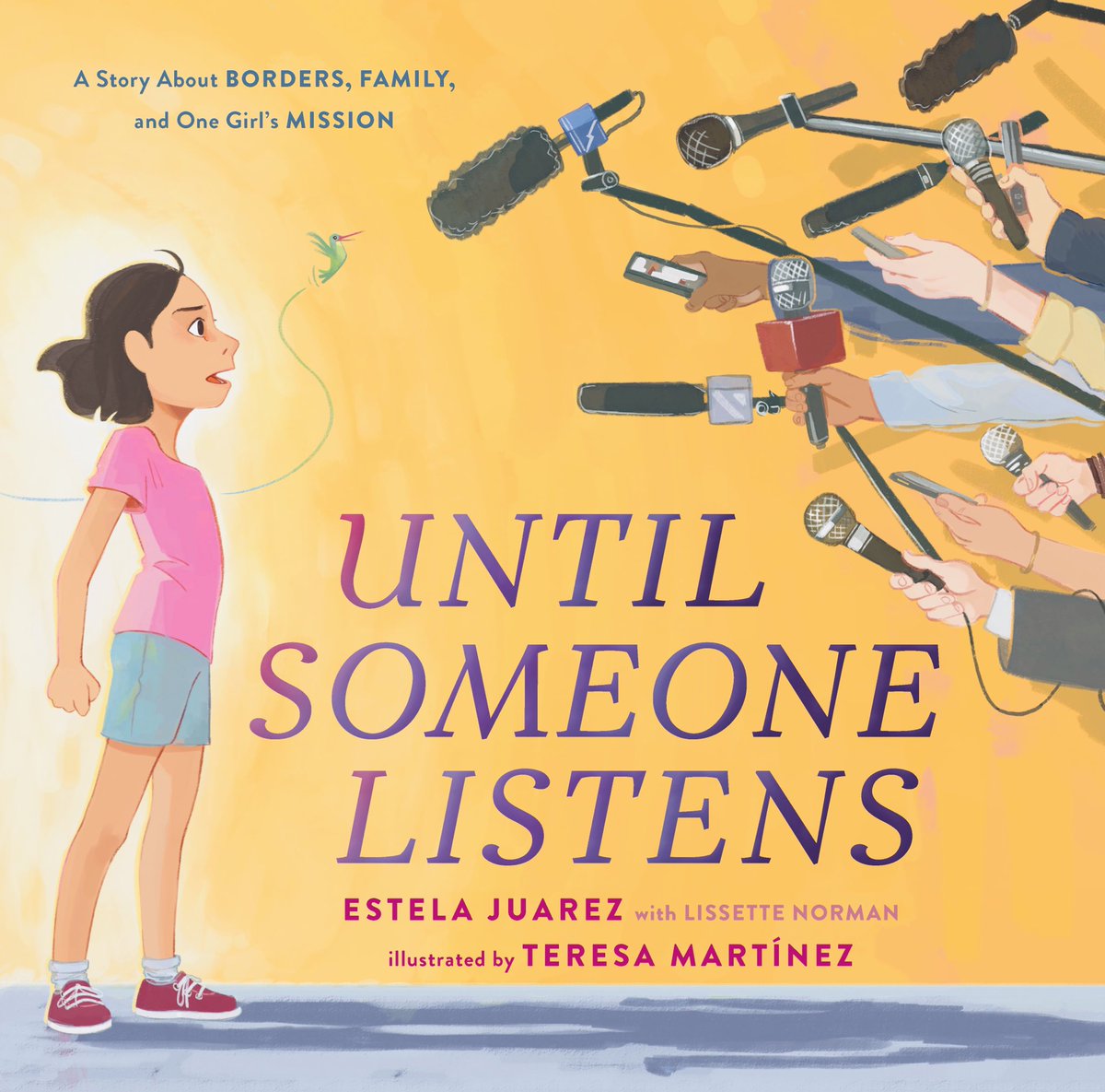 Alemilitarywife's tweet photo. Happy to share the cover of Estela’s book: UNTIL SOMEONE LISTENS co-written w/ @lissettejnorman &amp; beautifully illustrated by Teresa Martinez @teresamtz! Thank you @EditorHsu &amp; team @ Roaring Brook/Macmillan &amp; my agent @jcastillobooks! Out on 9/13/22. #kidlit #PB @MacKidsBooks https://t.co/Z9xnbKUDhR