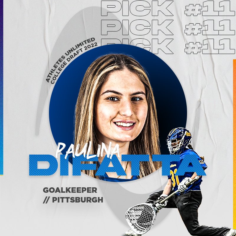 During <a href="/Pitt_WLAX/">Pitt Lacrosse</a>'s inaugural season, our next draftee led her team to their first <a href="/ACCWLax/">ACC Women's Lacrosse</a> tournament win! 🤩

<a href="/paulinadifatta/">Paulina</a>, 2x All-American goalie, is invited to join Athletes Unlimited!
