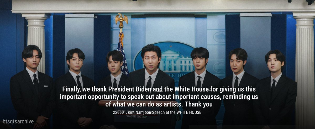 2/2 

#BTSAtWhiteHouse #ARMYsPrideBTS