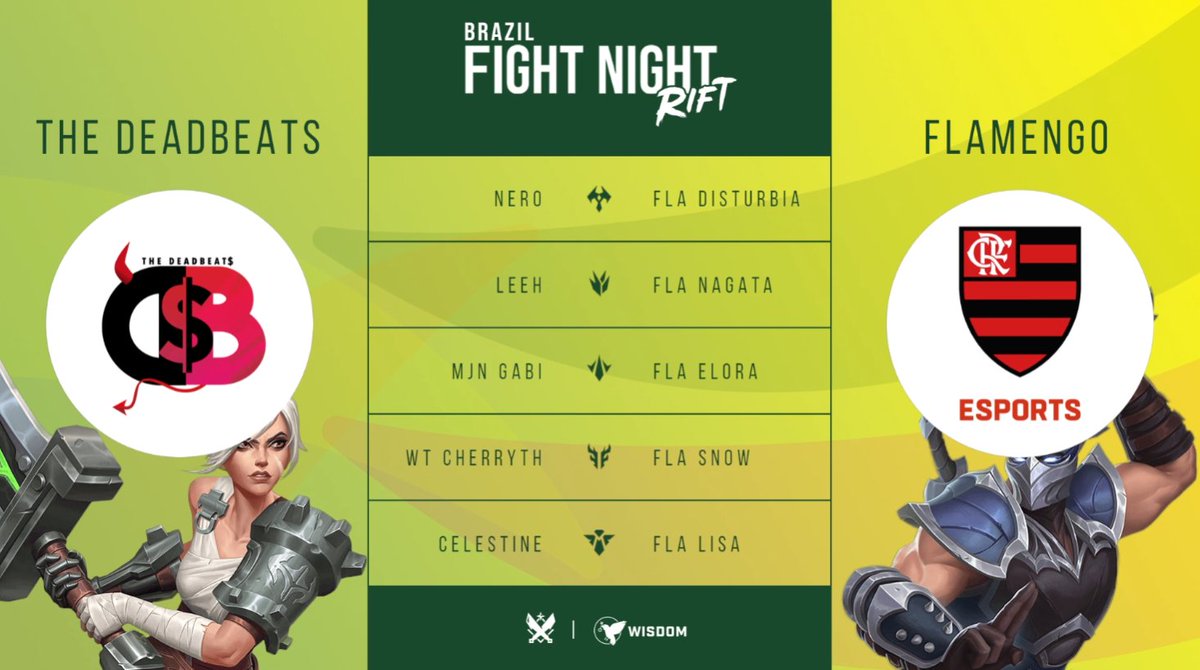 E vamos antecipar a GRANDE FINAL!

O primeiro jogo da MD5 do confronto do <a href="/flaesports/">Flamengo Esports</a>  🆚 The DeadBeats começa AGORA. 💪

Assista AO VIVO em:
📺 twitch.tv/giantslayerbr