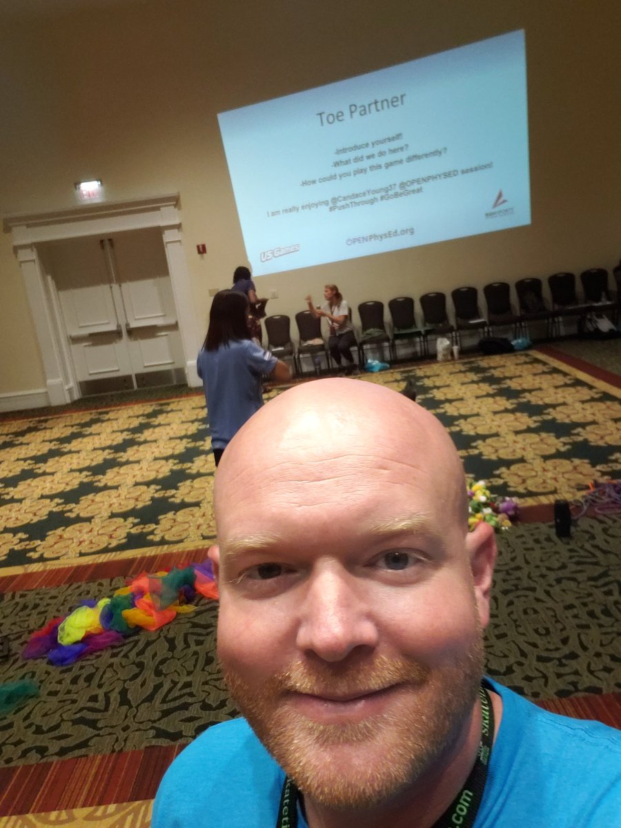 CoachBakerELM's tweet photo. I am really enjoying @CandaceYoung37 @OPENPhysEd session! #pushthrough #gobe greqt https://t.co/UUYDGYllGj