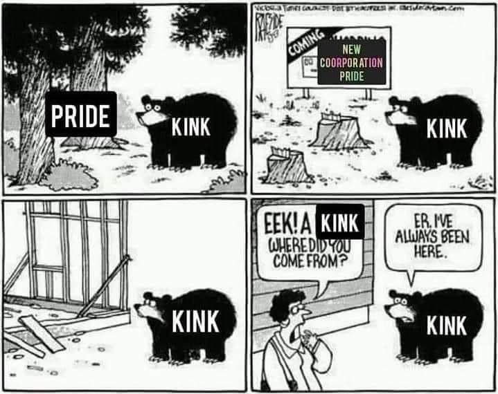 Get ready kinksters, the clock is about to strike June! That means it's officially "Does kink belong at Pride" discourse season! 🙄🤣🏳️‍🌈 (For some of us it's well underway--much like how Xmas merch pops up before Halloween! 😉) https://t.co/qEJlWk1o7e