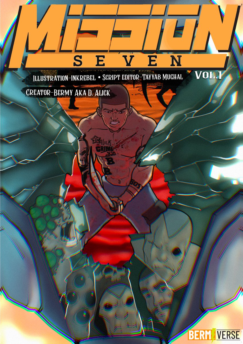 Bermkvs's tweet photo. In the distant future, the newly colonised planet of "Kalmion" is now at war with a race of giant alien insects. https://t.co/z2KHq8SSiC #Bermiserve #Comics #MissionSeven https://t.co/JsNJUixIAw