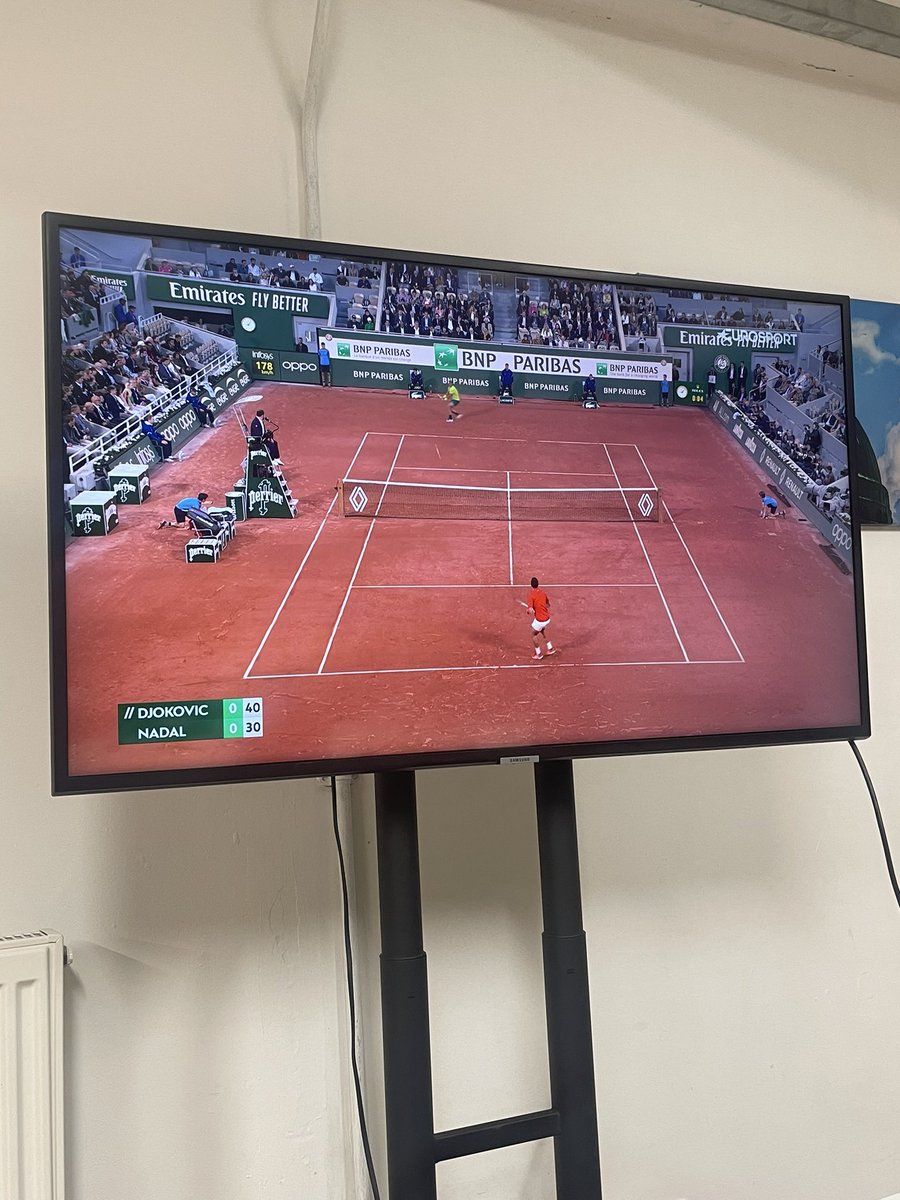 SalehTahmid's tweet photo. #NovakDjokovic vs #RafaelNadal let the showdown commence 🤩 https://t.co/4O02paU57s