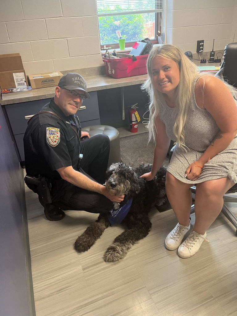 Hamilton made his first visit to HMS today!  The students are going to love this cutie!