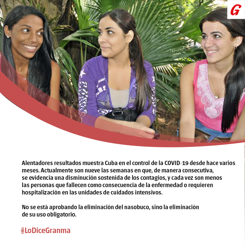 Granma_Digital's tweet photo. 🔊 #Cuba flexibiliza su protocolo de enfrentamiento a la #COVID19, e insiste en la autorresponsabilidad
Información ampliada 👉 https://t.co/7YSsxpMruF https://t.co/Kpny5kF8Yg