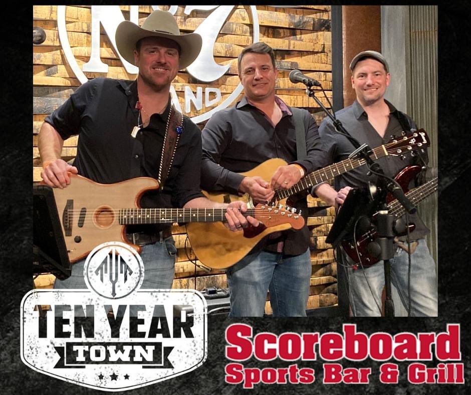 TenYearTownBand's tweet photo. The Ten Year Town guys are back in Nashville this Sunday night, June 5th at @ScoreboardNash at 7PM.  Come hear the absolute best in 90's Country music and request all your favorite tunes. The food is great and the music's even better.  We'll see you there!

#TenYearTown https://t.co/8BxNx5RVq5