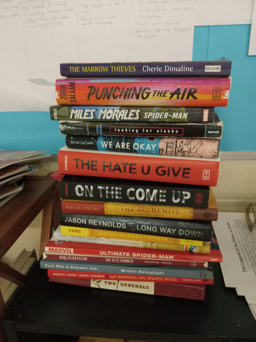 So 90 books have been read in #ENG2P <a href="/MontcalmCougars/">Montcalm Cougars</a> in semester 2 and we still have a month or so to go. One S read 15 books, and booktalked most of them and inspired others to read. 90 books, 16 students! #BookLove success!  <a href="/MontcalmCougars/">Montcalm Cougars</a>