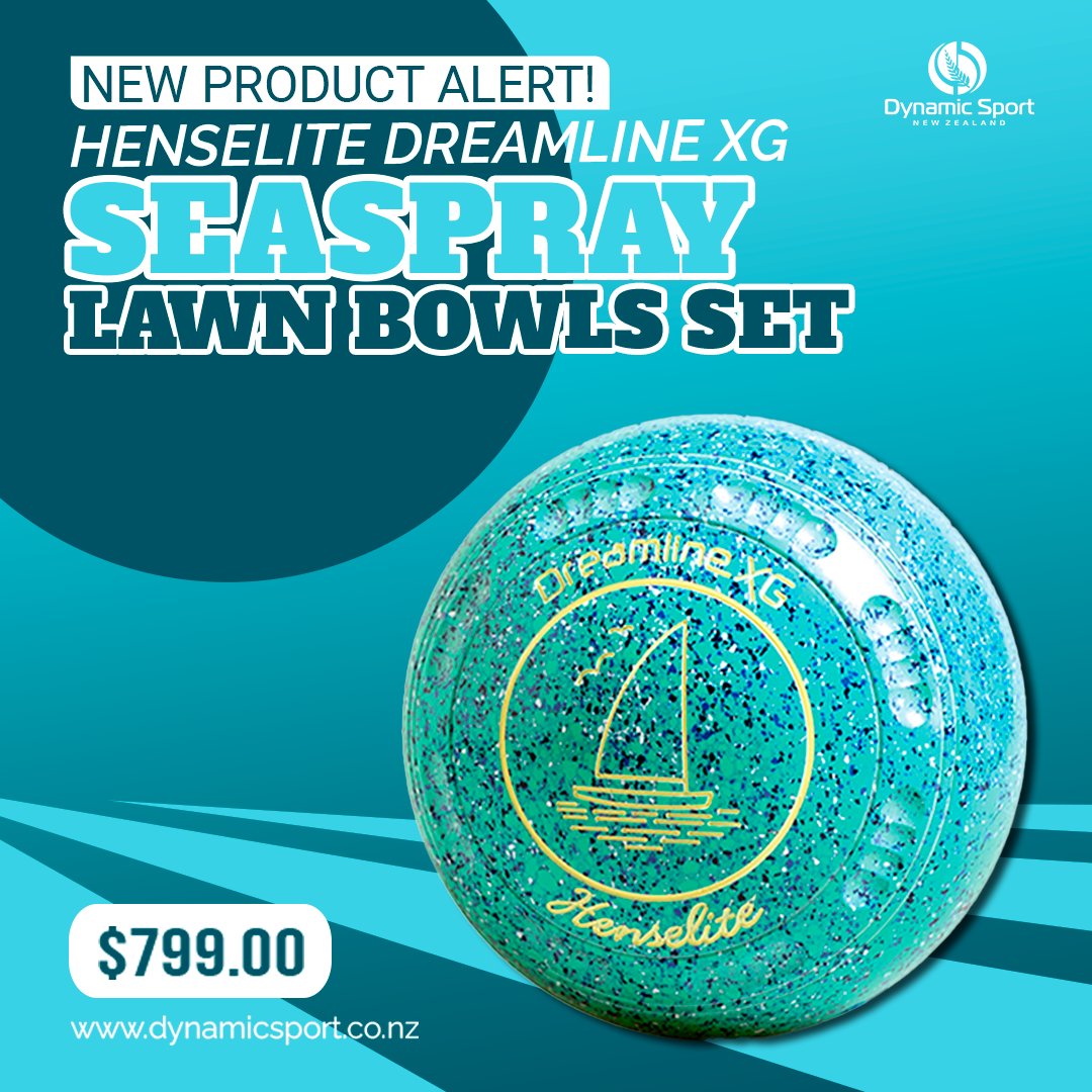 DynamicSportNZ's tweet photo. โ ๏ธ NEW PRODUCT ALERT!! โ ๏ธ
Henselite Dreamline XG Seaspray Lawn Bowls - $799.00 โก๏ธ https://t.co/6wZJje7XsF
#DynamicSportNZ #sportsshop #sportsgear #fitnessgear #gearingkiwisup #henselite #henselitebowls #DreamlineXG #lawnbowls https://t.co/JE1G4tfmkp