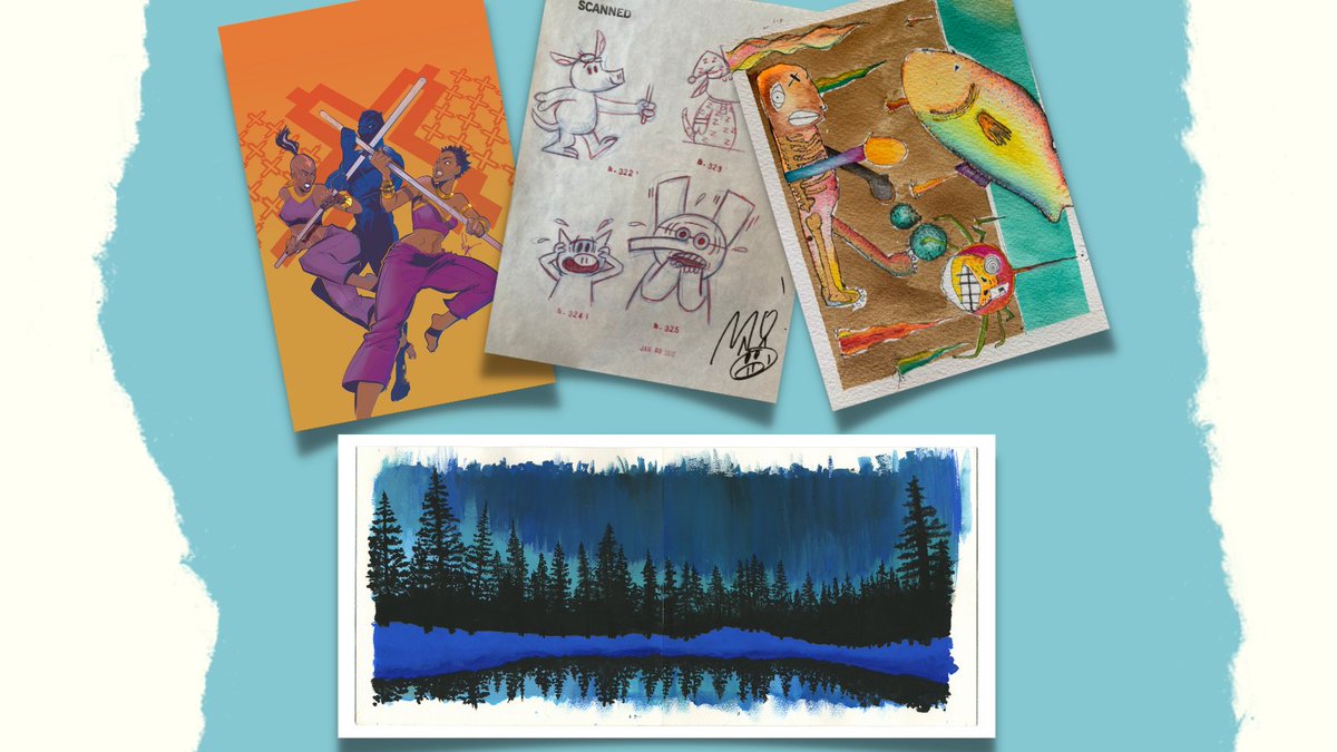 Writers & Artists Across the Country (@waacvisits) on Twitter photo Your bids will fund author and artists visits in underserved schools across the country: WAACAuction.givesmart.com
Print by <a href="/AfuaRichardson/">Afua Richardson</a>
Drawing by <a href="/The_Pigeon/">The Pigeon</a>
Painting by <a href="/HaynesGibby/">Gibby Haynes</a>
Painting by <a href="/Rmcortes/">Ricardo Cortés</a> Your bids will fund author and artists visits in underserved schools across the country: WAACAuction.givesmart.com
Print by <a href="/AfuaRichardson/">Afua Richardson</a>
Drawing by <a href="/The_Pigeon/">The Pigeon</a>
Painting by <a href="/HaynesGibby/">Gibby Haynes</a>
Painting by <a href="/Rmcortes/">Ricardo Cortés</a>