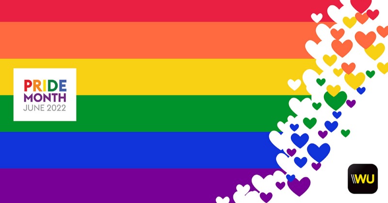 WesternUnion's tweet photo. Happy #PrideMonth! We are committed to fostering a diverse &amp; inclusive work environment. 
We envision a culture of global unity &amp; boundless connection, contributing to a world where our diversity is celebrated in all its forms. #WUPride #StrengthThroughDiversity https://t.co/Jp2BEqN68b