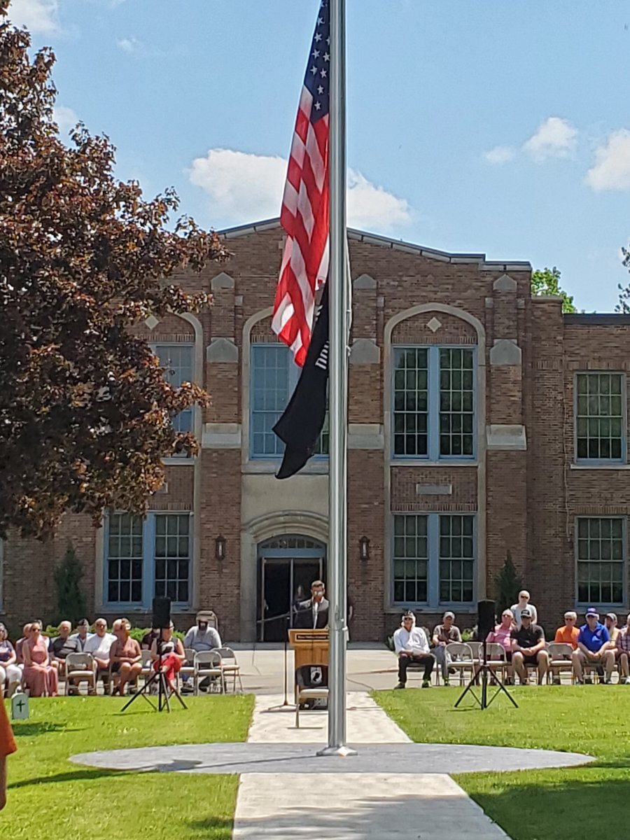 Thank you to all from the West Valley community who came out to yesterday’s Memorial Day Ceremony. The WVCS band, under the direction of Mr. Venitelli, performed, Mr. Perger was the featured speaker, and Ms. Pfeffer sang the national anthem. #WeAreWestValley