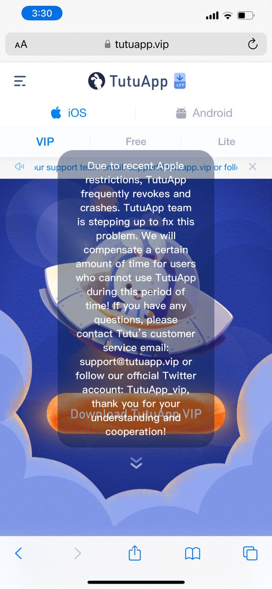 Carterb212018's tweet photo. @TutuApp_vip how do I fix this, it’s been like this for 2 weeks am I doing something wrong or is it just taking forever to fix? https://t.co/pLei5BT53m