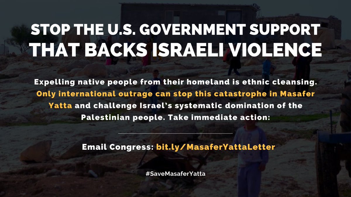 USCPR_'s tweet photo. We need other members to speak out on Masafer Yatta.

Take action &amp; contact your representative ➡️ https://t.co/TPfpUrj3Hn

#SaveMasaferYatta https://t.co/bB1GcG5Mc7
