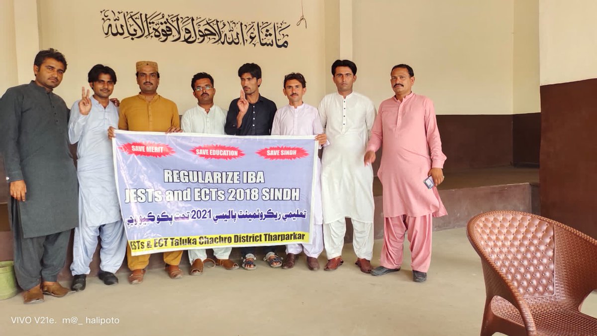 DewanBheel's tweet photo. #CmSindh 
#BilawalBhuttoZardari 
Plz IBA Pass JEST ECT teachers ko fill fore Regularized kro,
Kal KPC per ahtjaj he Sindh k all over teachers ka...
Kindly Teachers ko un k rights do. https://t.co/cel3igNMAU