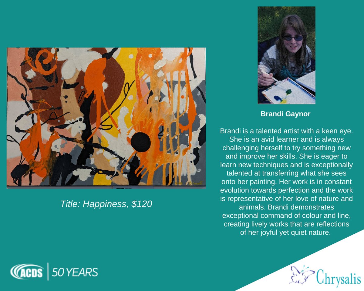 DM us if you are interested in purchasing a piece. Your purchase will directly support the fantastic program <a href="/ChrysalisAB/">Chrysalis Alberta</a>