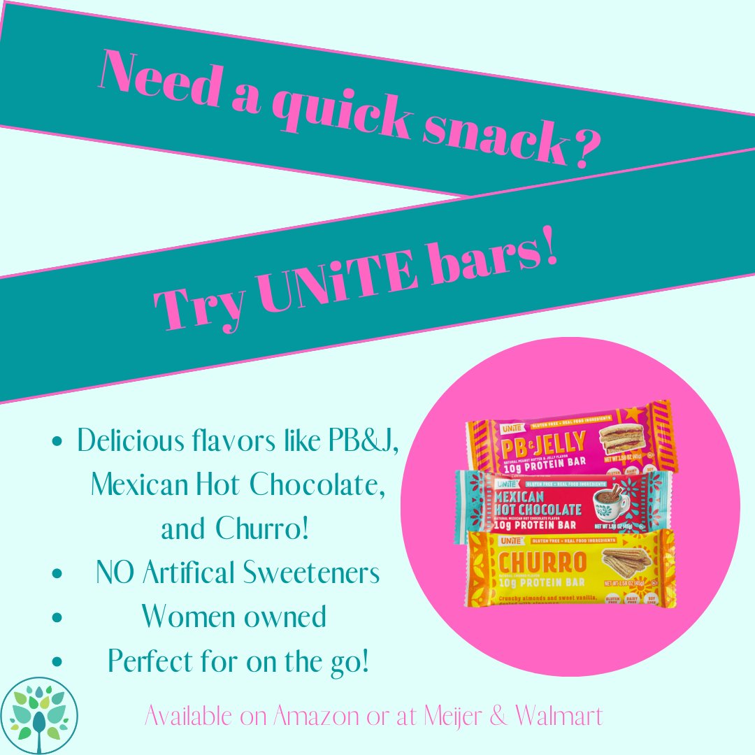Thanks @unitefoods for a great on the go option! #womenowned#registereddietitian