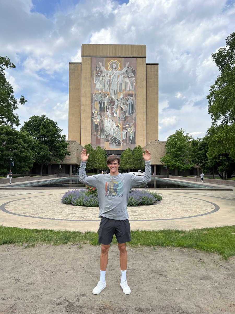 LukeTalich's tweet image. Super excited for the opportunity to compete at the @NDFootball evaluation camp tomorrow!! Special place with lots of tradition!☘️☘️