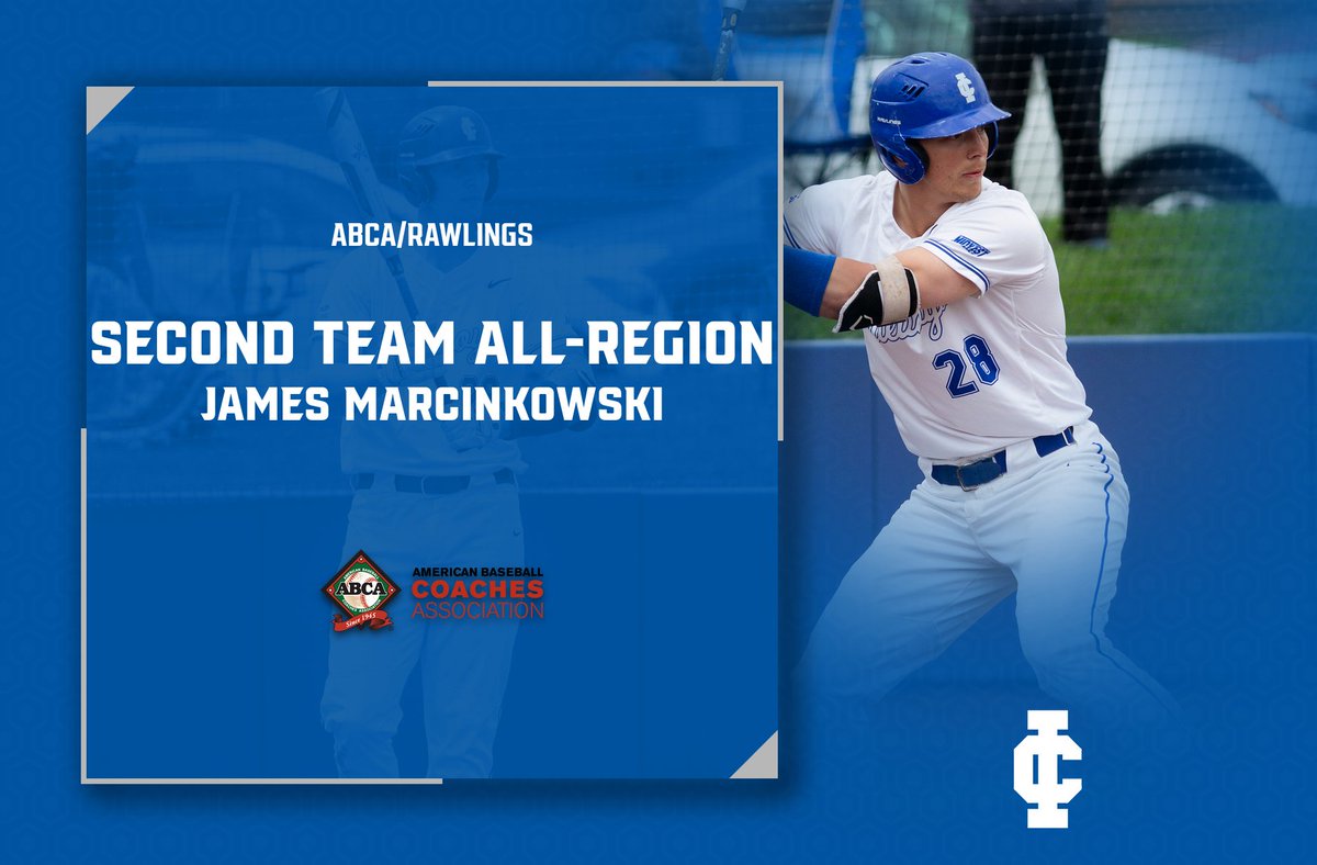 BB| Congratulations to James Marcinkowski on being named ABCA/Rawlings Second Team All-Region!! #GoBlueboys #ICAthletics
bit.ly/3NKATgT