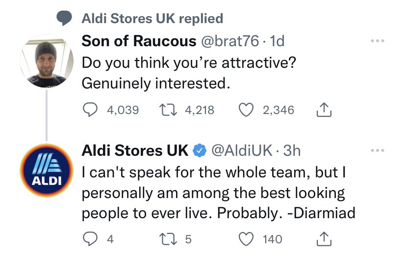 The love I have for @AldiUK admin is big 💜