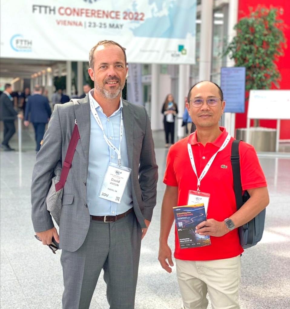 isoceltelecom's tweet photo. 📍 David AVELIN, Directeur Technique et Joey Esquibal, Directeur Systèmes et Réseaux ont participé du 23 au 25 Mai à l’édition 2022 de la Conférence FTTH, à Vienne en Autriche.
En savoir plus : https://t.co/JgVzLBgn22
#InternetPourTous #FTTH22 #BeninNumerique #wasexo https://t.co/alSGdf8HUE